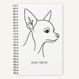 Carnet Chihuahua Signature Minimaliste Héritage Personn