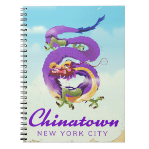 Carnet Chinatown affiche vintage de New York