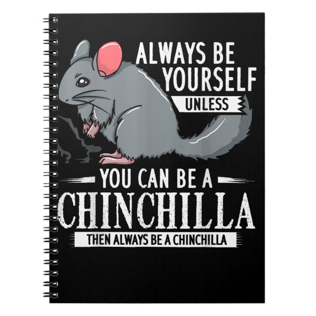 Carnet Chinchilla Cadeau Funny mignon animal (Devant)