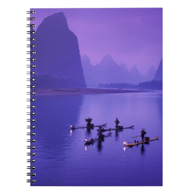 Carnet Chine, rivière Li. Pêcheurs aux cormorans. (Devant)
