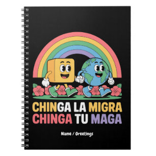 Carnet Chinga La Migra Chinga Tu Maga Funny Arc en ciel