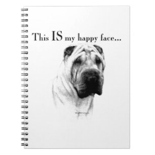 Carnet Chinois Shar Pei Joyeux Visage