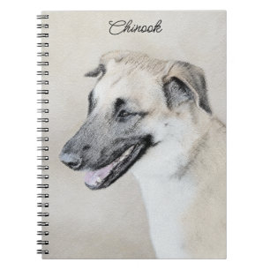 Carnet Chinook (oreilles d'hélicoptère) Peinture - Chien 