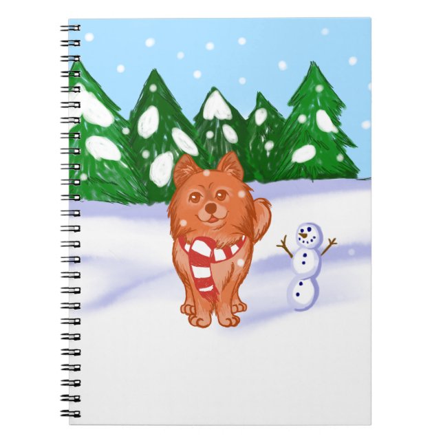 Carnet Chiot à neige (Devant)