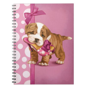 Carnet Chiot anglais de bouledogue