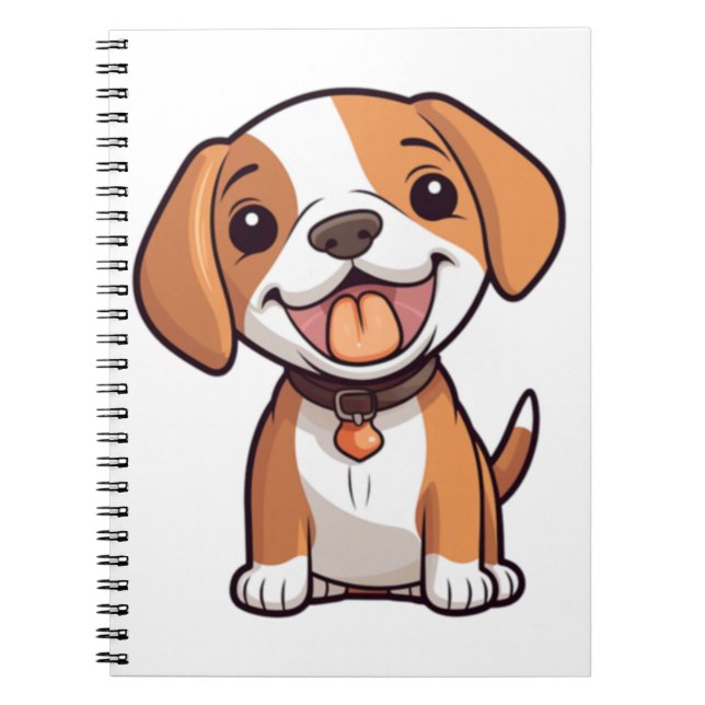 Carnet Chiot Beagle Kawaii (Devant)