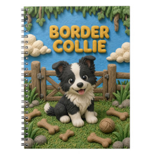 Carnet Chiot Border Collie Mignon, Bébé Chien