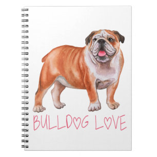 Carnet Chiot Bouledogue Mignon Chien de Dessin Animé Mama