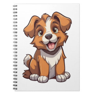 Carnet Chiot de berger australien de Kawaii
