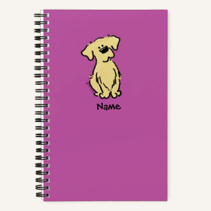 Carnet Chiot d'or - rose -