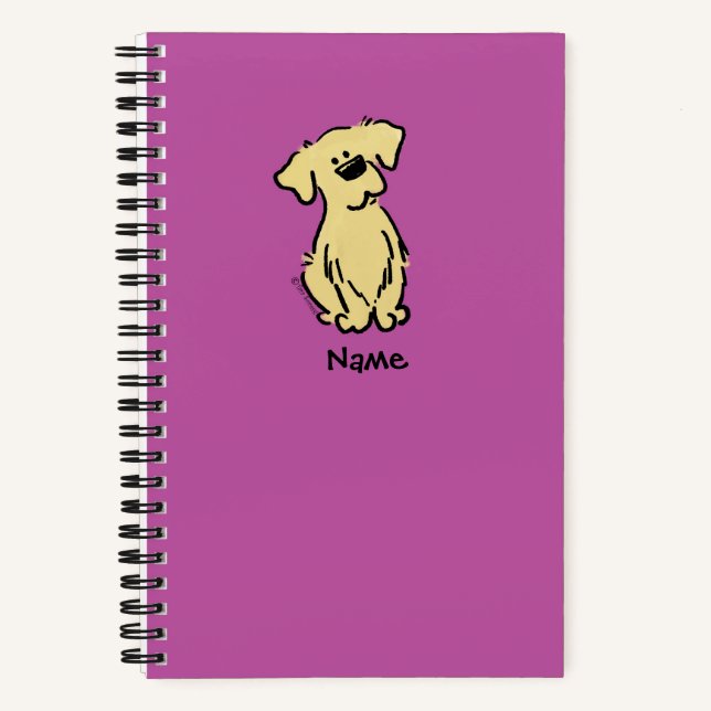Carnet Chiot d'or - rose - (Recto)