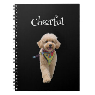 Carnet Chiot en peluche ivoire