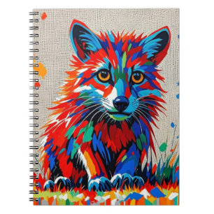 Carnet Chiot Expressif dessin animal abstrait