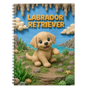 Carnet Chiot Labrador Retriever Mignon, Bébé Chien