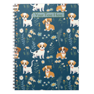 Carnet Chiot personnalisé adorable