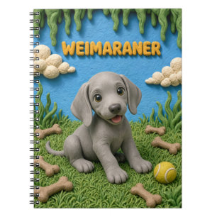 Carnet Chiot Weimaraner Mignon, Bébé Chien