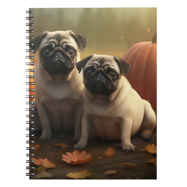 Carnet Chiots Carlin Délice d'Automne Citrouille (Devant)