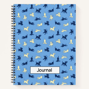 Carnet Chiots Labrador jaune et noir Grande Taille Person