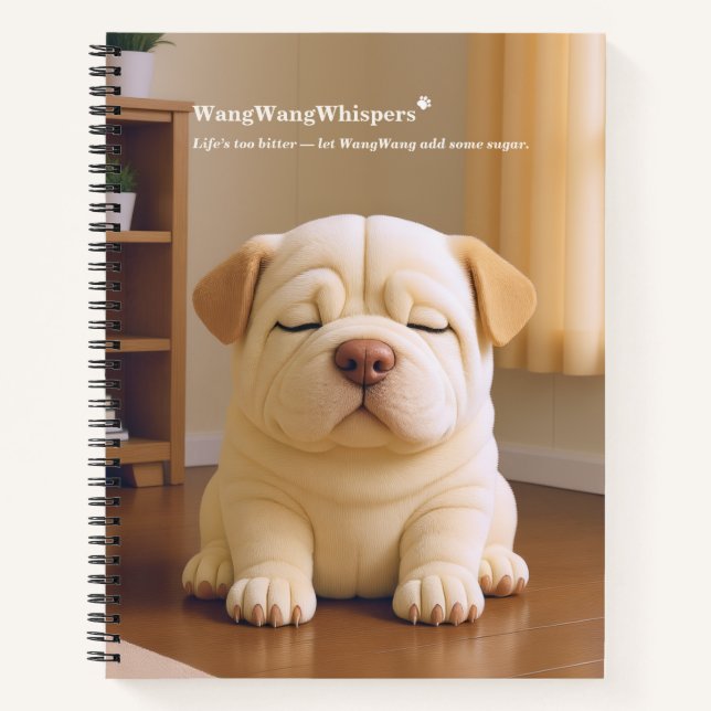 Carnet Chiots Shar Pei - Douce Sérénité par WangWang (Devant)