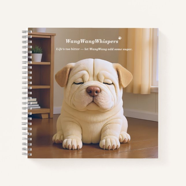 Carnet Chiots Shar Pei - Douce Sérénité par WangWang (Devant)