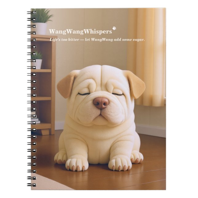Carnet Chiots Shar Pei - Douce Sérénité par WangWang (Devant)