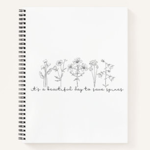 Carnet Chiropratique Wildflower, Chiropraticien, Colonne