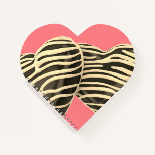 Carnet Chocolat bonbon coeur rose doux mignon