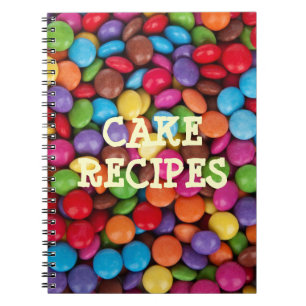 Carnet Chocolat bonbon rainbow recettes de gâteau couleur