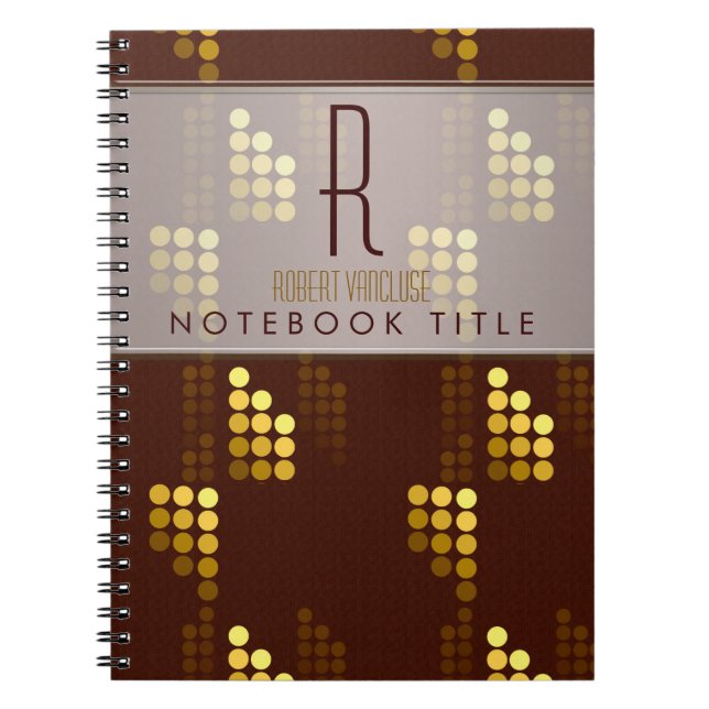 Carnet Chocolat Gold Lights ordinateur portable moderne t (Devant)