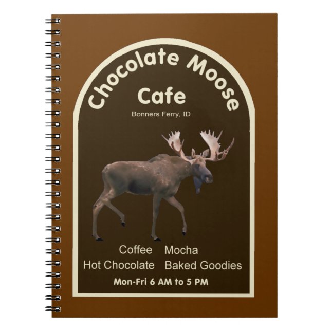 Carnet Chocolat Moose Café (Devant)