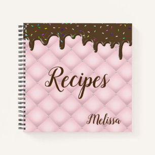 Carnet Chocolat Saupoudrer Gâteau Monogramme Recette livr