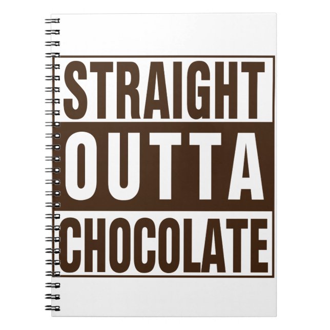 Carnet Chocolate Straight Outta Brown (Devant)