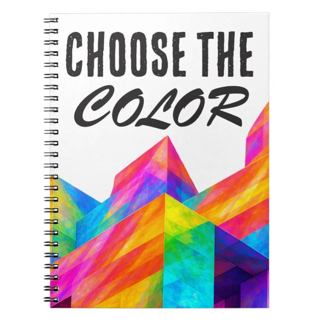 Carnet Choisissez la couleur (Devant)