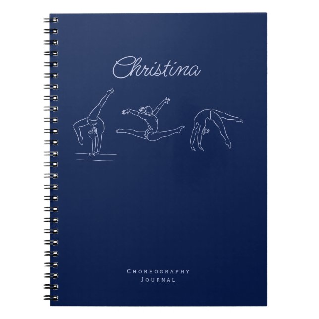 Carnet Chorégraphie Élégante de Routine de Gymnastique en (Devant)