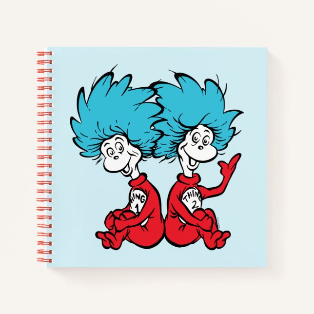 Carnet Chose Un et Chose Deux du Chat au Chapeau (Devant)