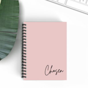 Carnet Chosen Minimalist Blush Christian Faith Notebook