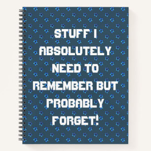 Carnet Choses dont je dois absolument me souvenir