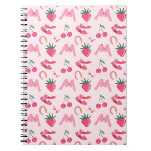 Carnet Choses Féminines Dessinées à la Main Kawaii Motif