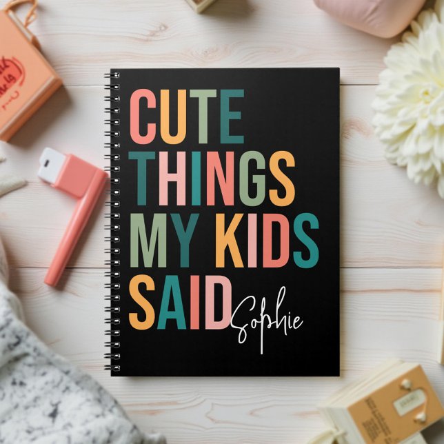 Carnet Choses Mignonnes Que Mes Enfants Ont Dites - Cadea (Créateur téléchargé)