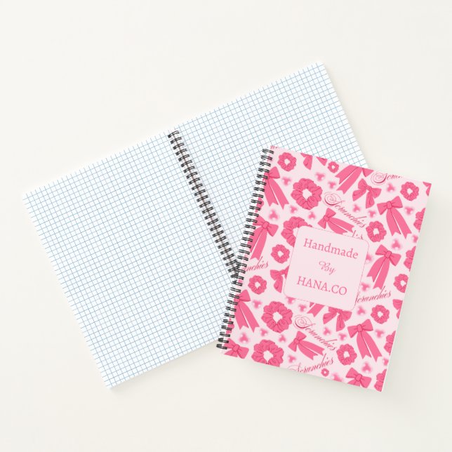 Carnet Chouchous Rose Fille Motif Accessoire de Cheveux M (Intérieur)