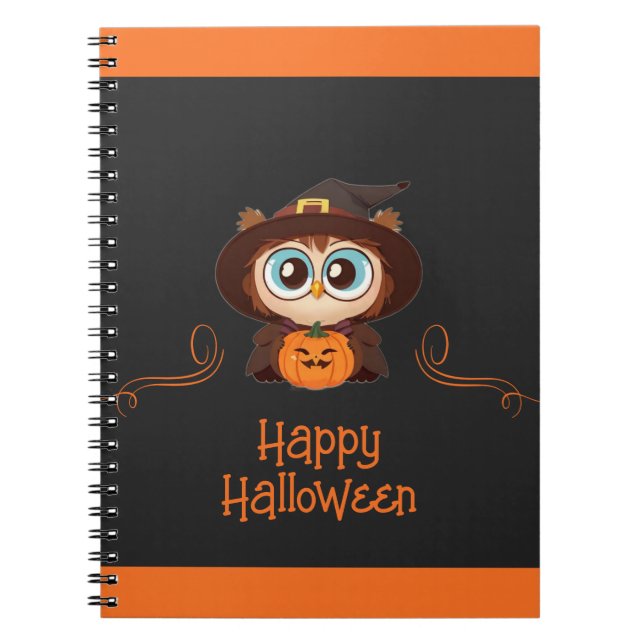 Carnet Chouette/Automne/Automne/Halloween/citrouille (Devant)