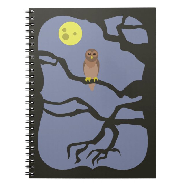 Carnet Chouette d'Halloween éffrayante (Devant)