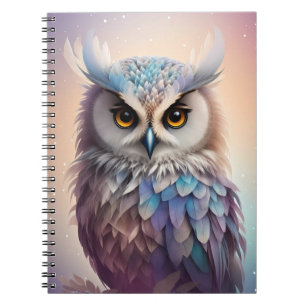 Carnet Chouette Imaginaire Dreamy Couleurs pastel doux