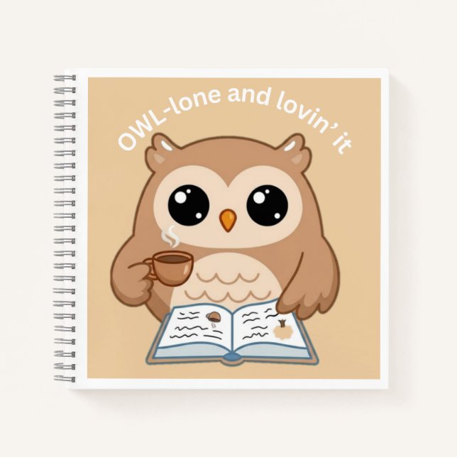 Carnet Chouette Mignonne et Confortable (Devant)