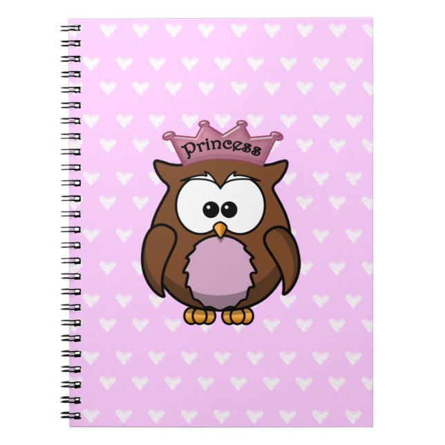 Carnet chouette princesse (Devant)