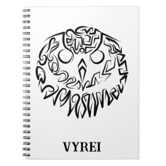 Carnet Chouette tribale noire et blanche