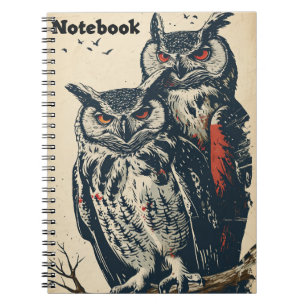 Carnet Chouettes vintages