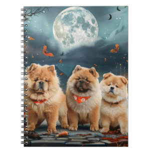 Carnet Chow Chow Halloween Éffrayant