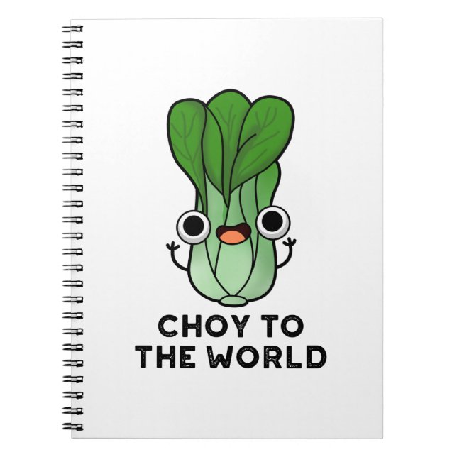 Carnet Choy Pour Le Monde Drôle De Bok Choy Veggie Pun (Devant)