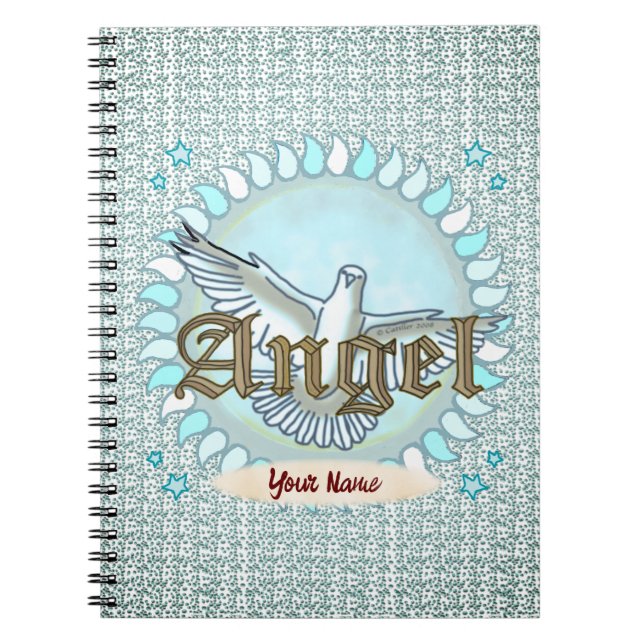 Carnet Christian Blue Angel Dove (Devant)